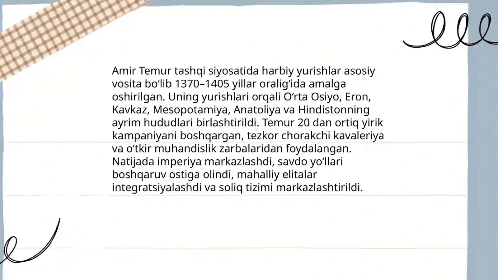 Amir Temur tashqi siyosati 4