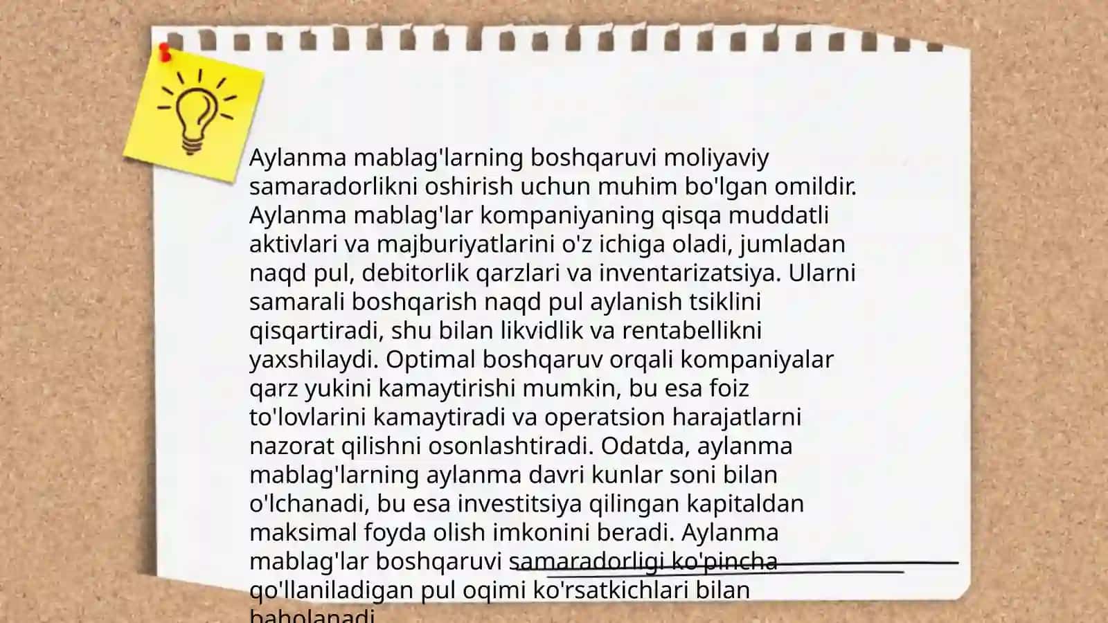 Aylanma mablag'lari 4