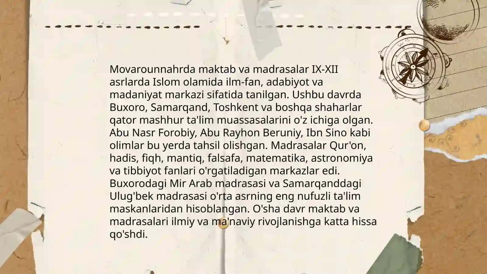 Temuriylar davrida maʼnaviy-maʼrifiy yuksalish 4