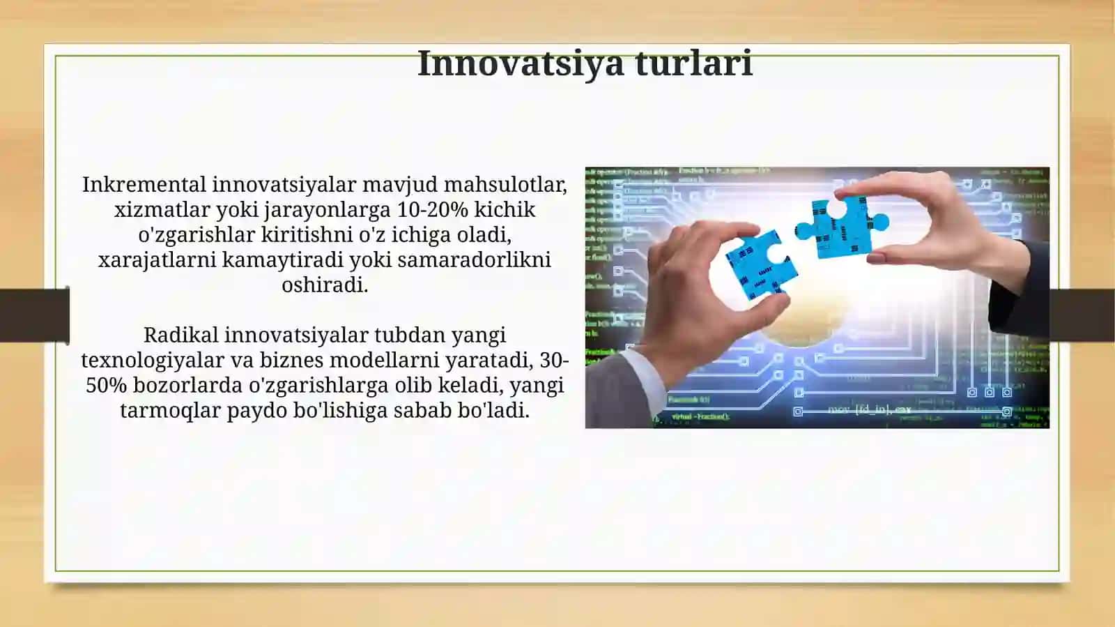 Innovatsiya va uning rivojlanishi istiqbollari 4