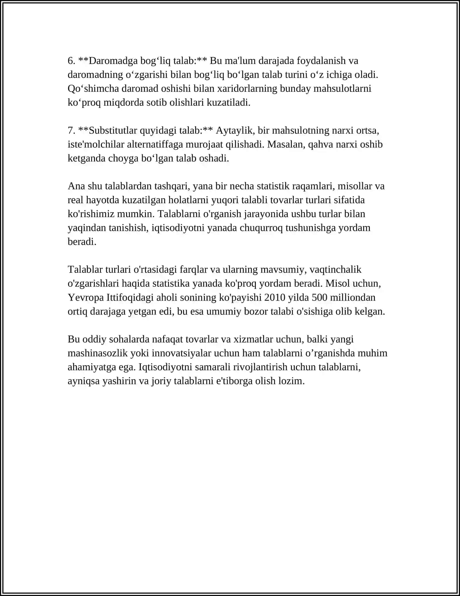 TEKSHIRISH HAMDA BAHOLASHGA QOʻYILADIGAN TALABLAR ULARNING FUNKSIYALARI 4