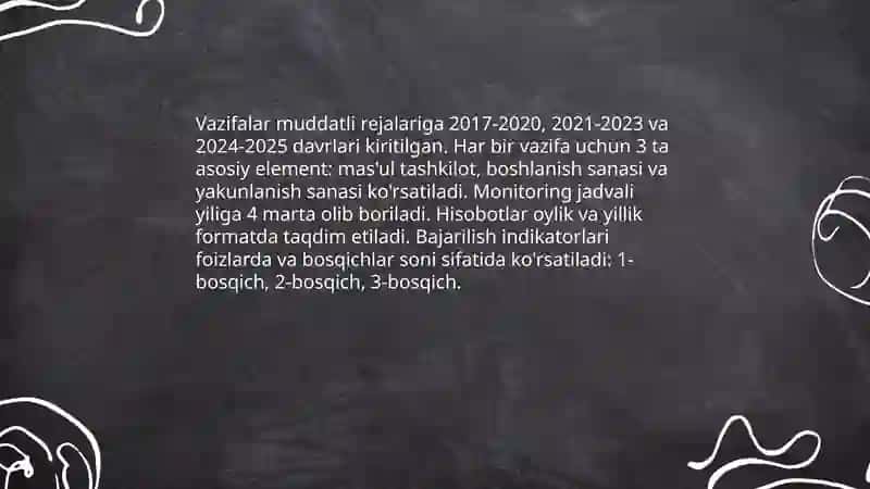 Qarorning umumiy ijrosi va bugungi holati 4