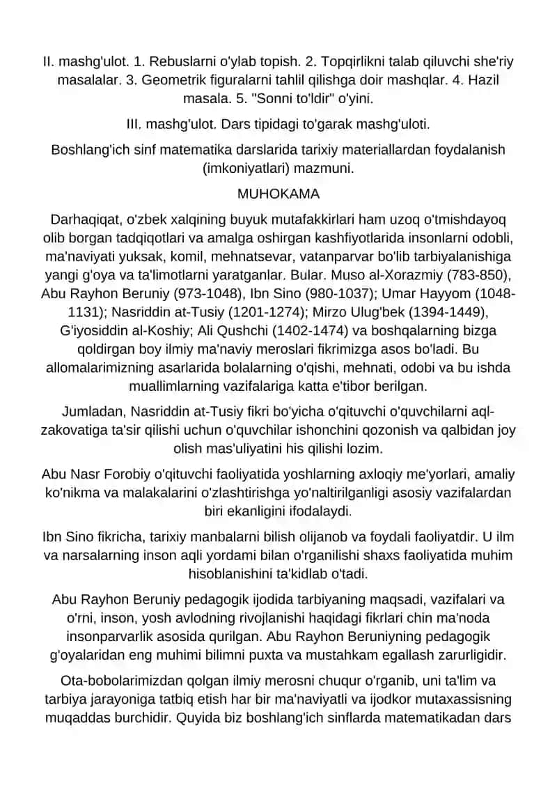 Sinfdan tashqari matematika mashg'ulotlari 4