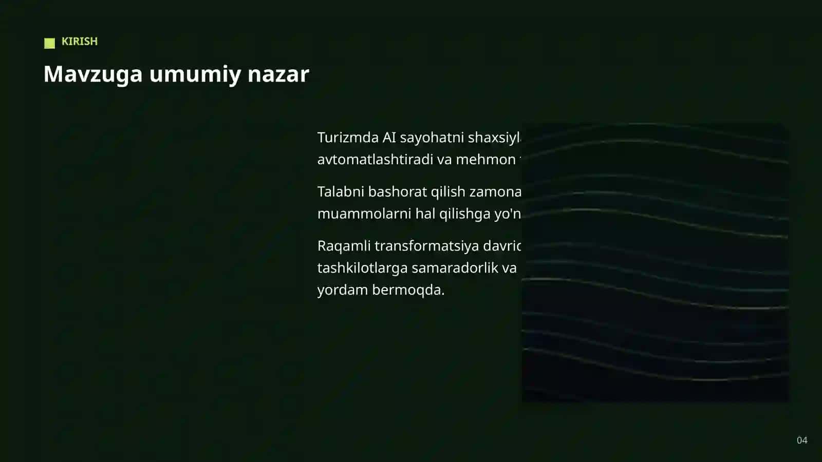 AI TURIZM VA MEHMONDO'STLIKDA 4