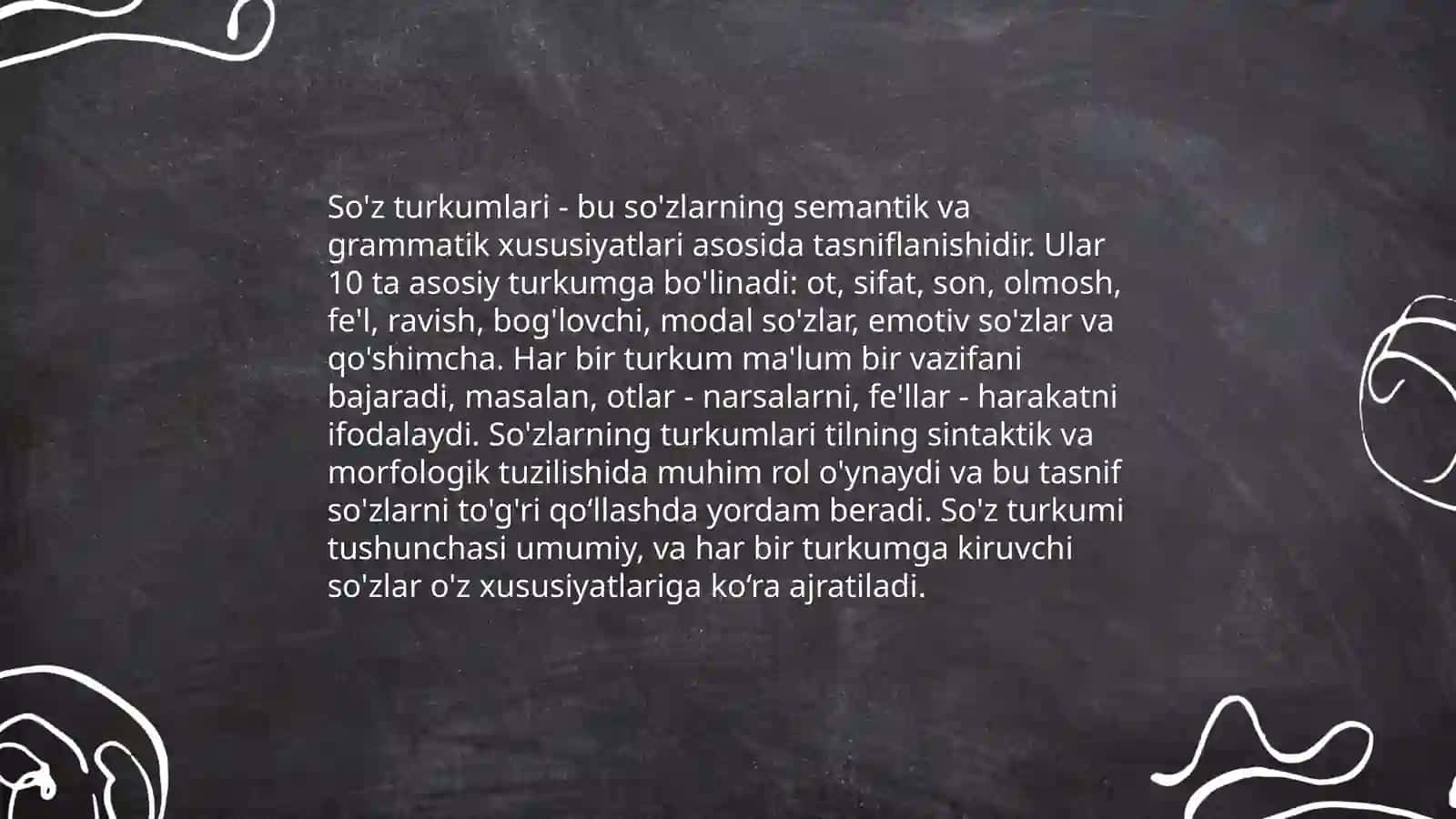 Grammatika-til strukturasini o'rganuvchi soha sifatida.Morfologiya va sintaksis 4