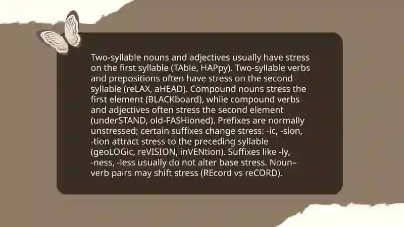 Word stress 4