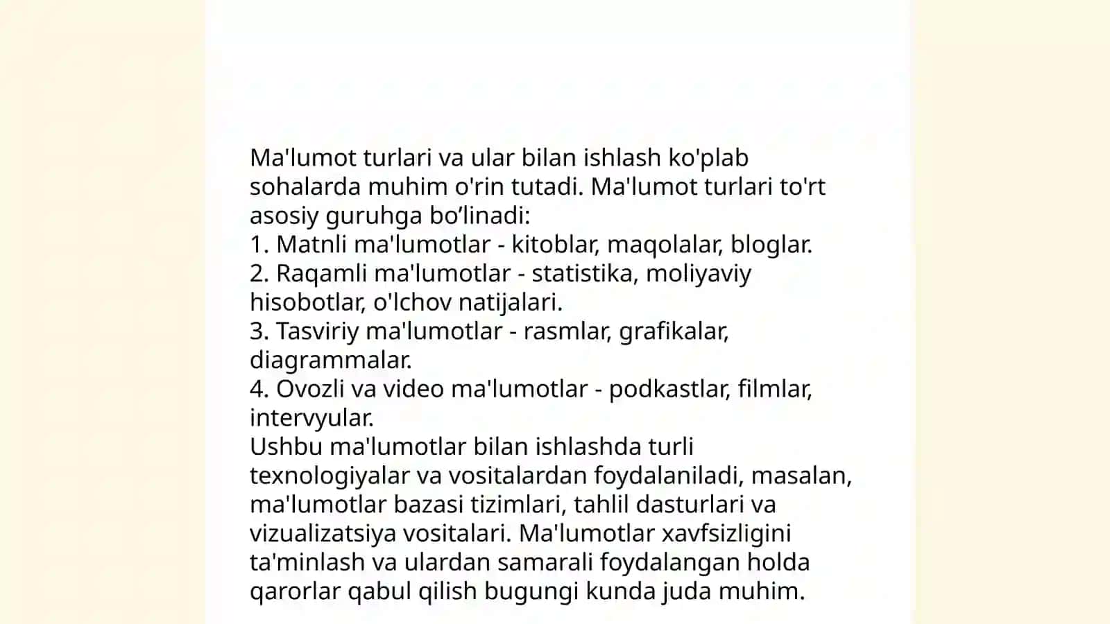 C++ dasturlash tili strukturasi va dasturlash tilining leksemasi 4