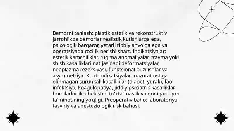 Plastik estetik va rekonstruktiv hirurgiya asoslari 4