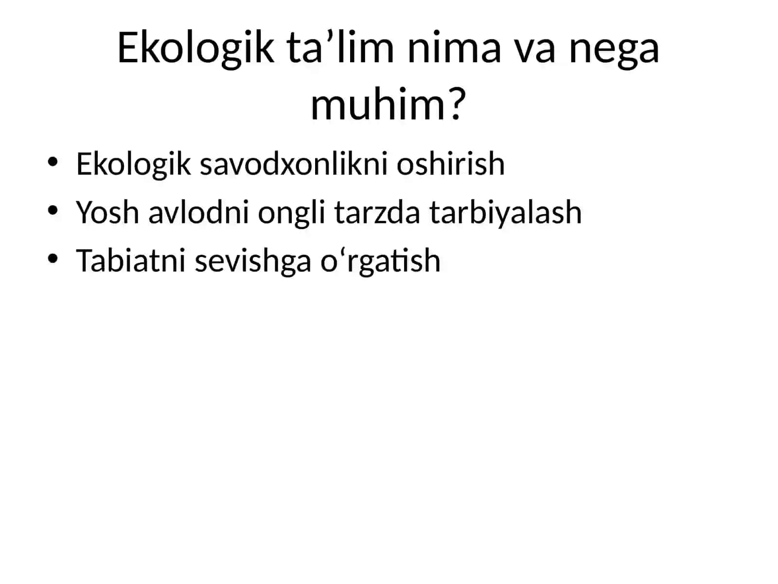 Ekologik turizm haqida ma’lumotlar 4