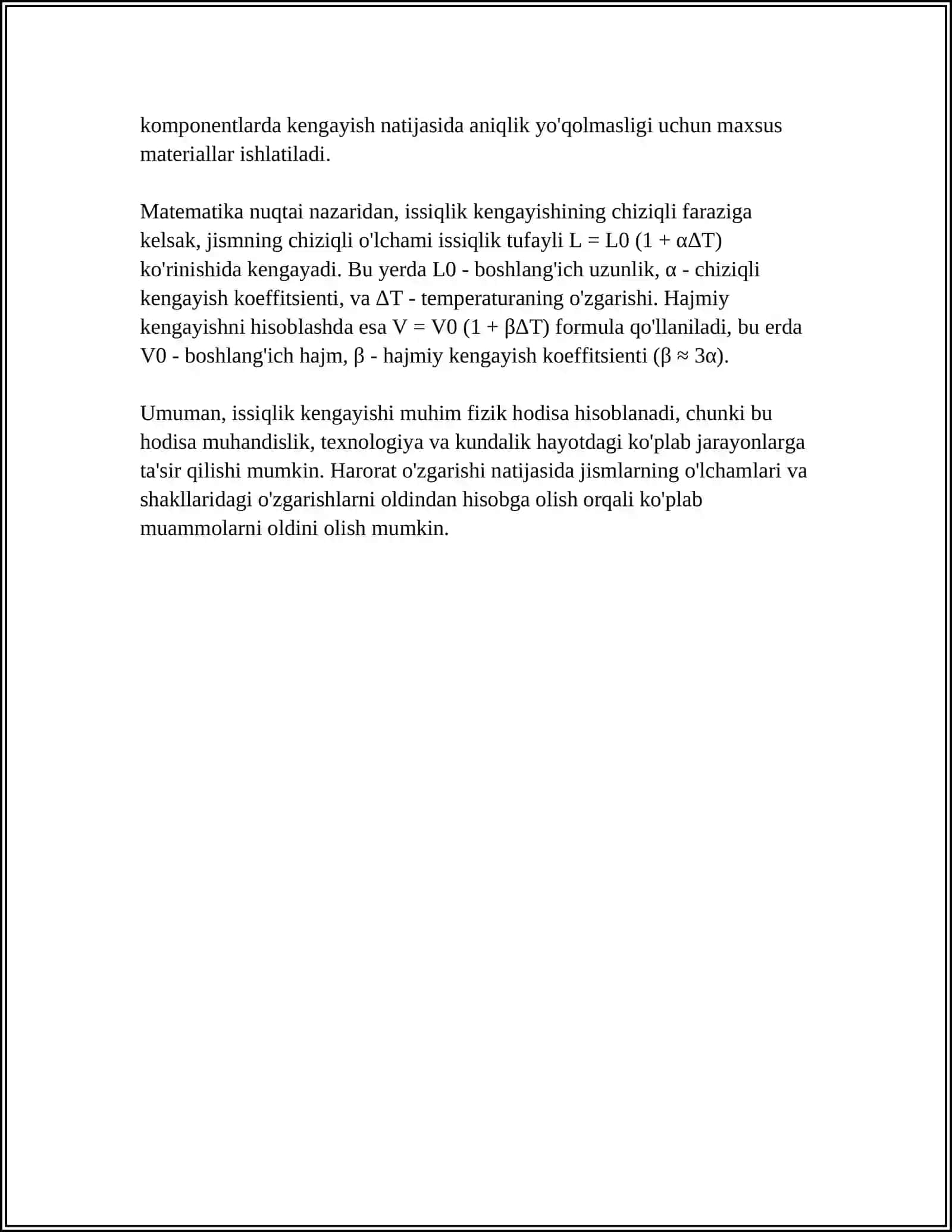 QATTIQ JISMLARNING ISSIQLIKDAN KENGAYISHI 4