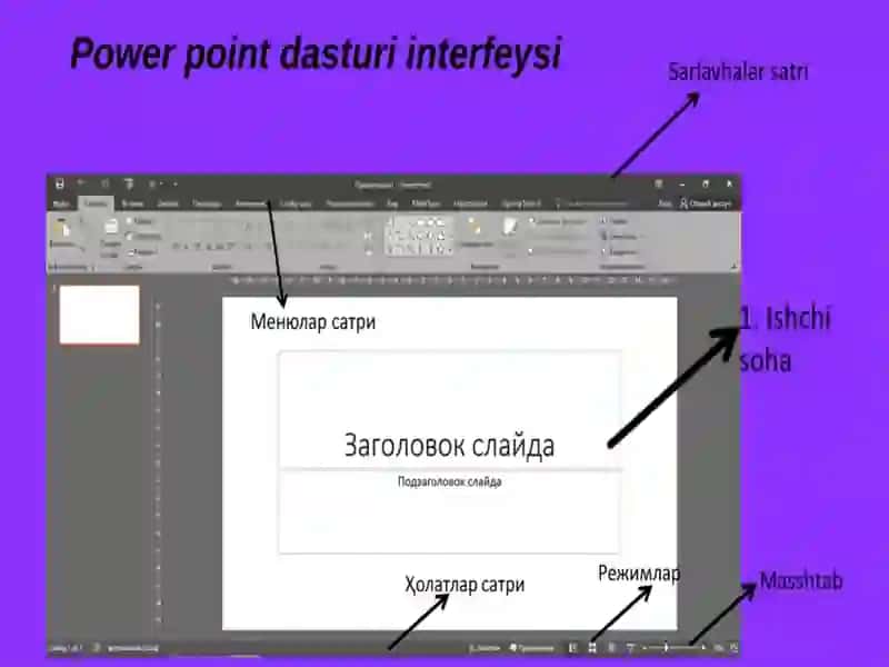 Pover point dasturi yordamida darslarga multimediali ko‘rgazmali qurollar tayyorlash 4