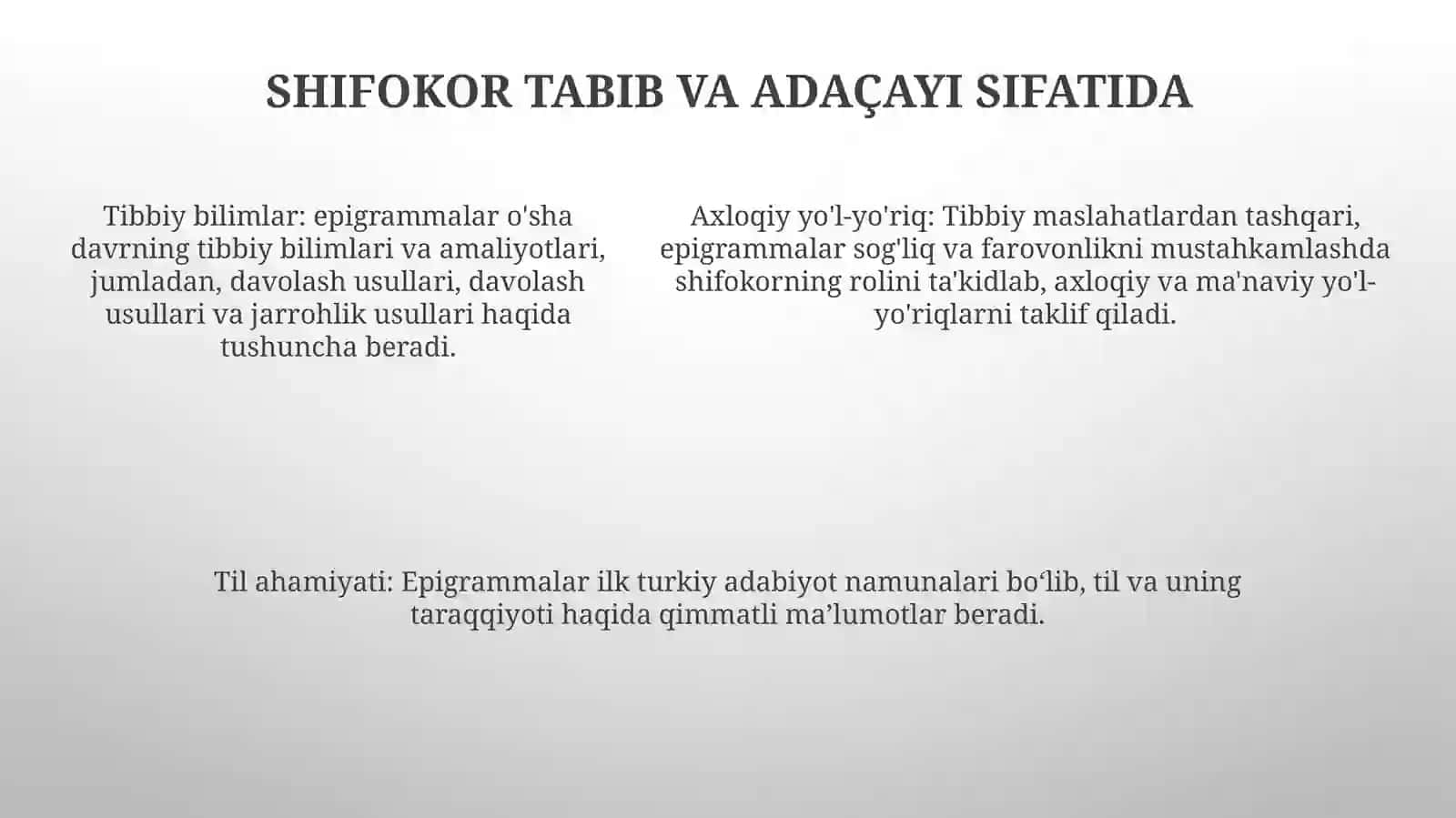 Yunon Lotin Epigrammasida TibbiyotVaSalomatlik 4
