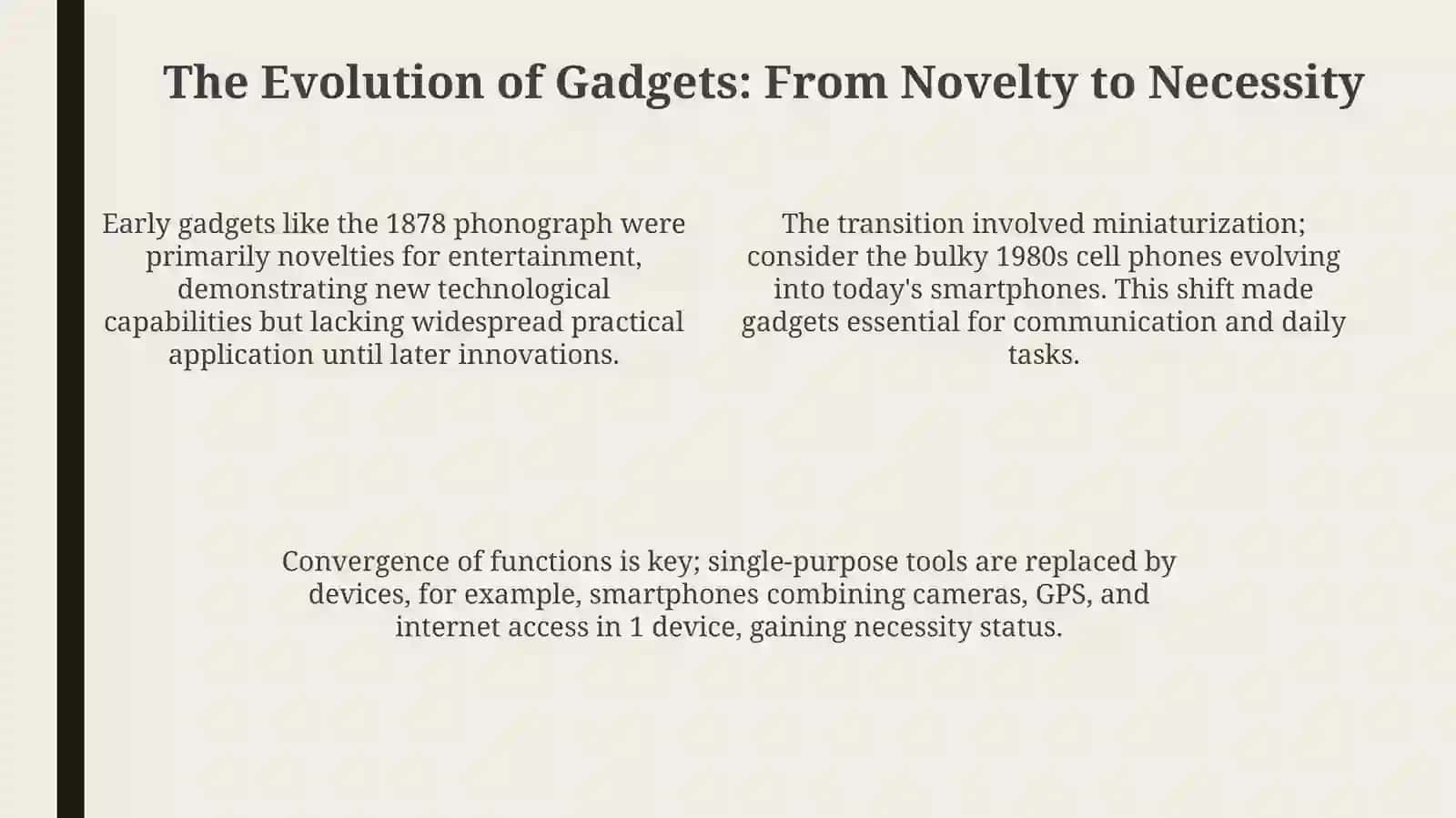 Gadgets: A Historical Overview 4