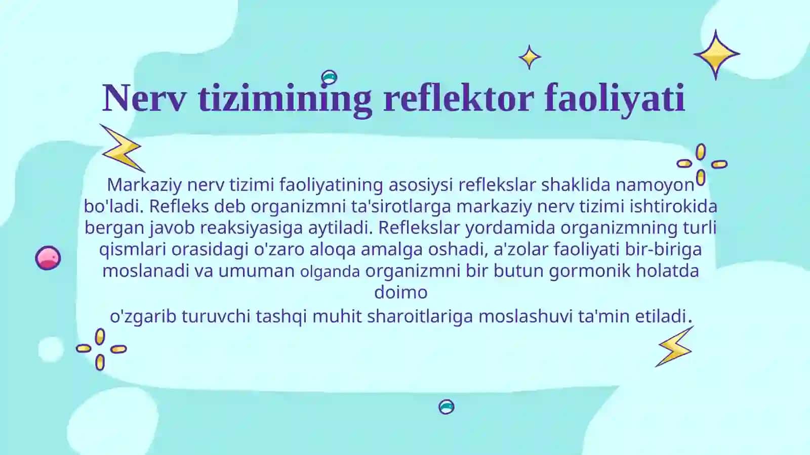 Asab markazlari xossalari fiziologiyasi 4
