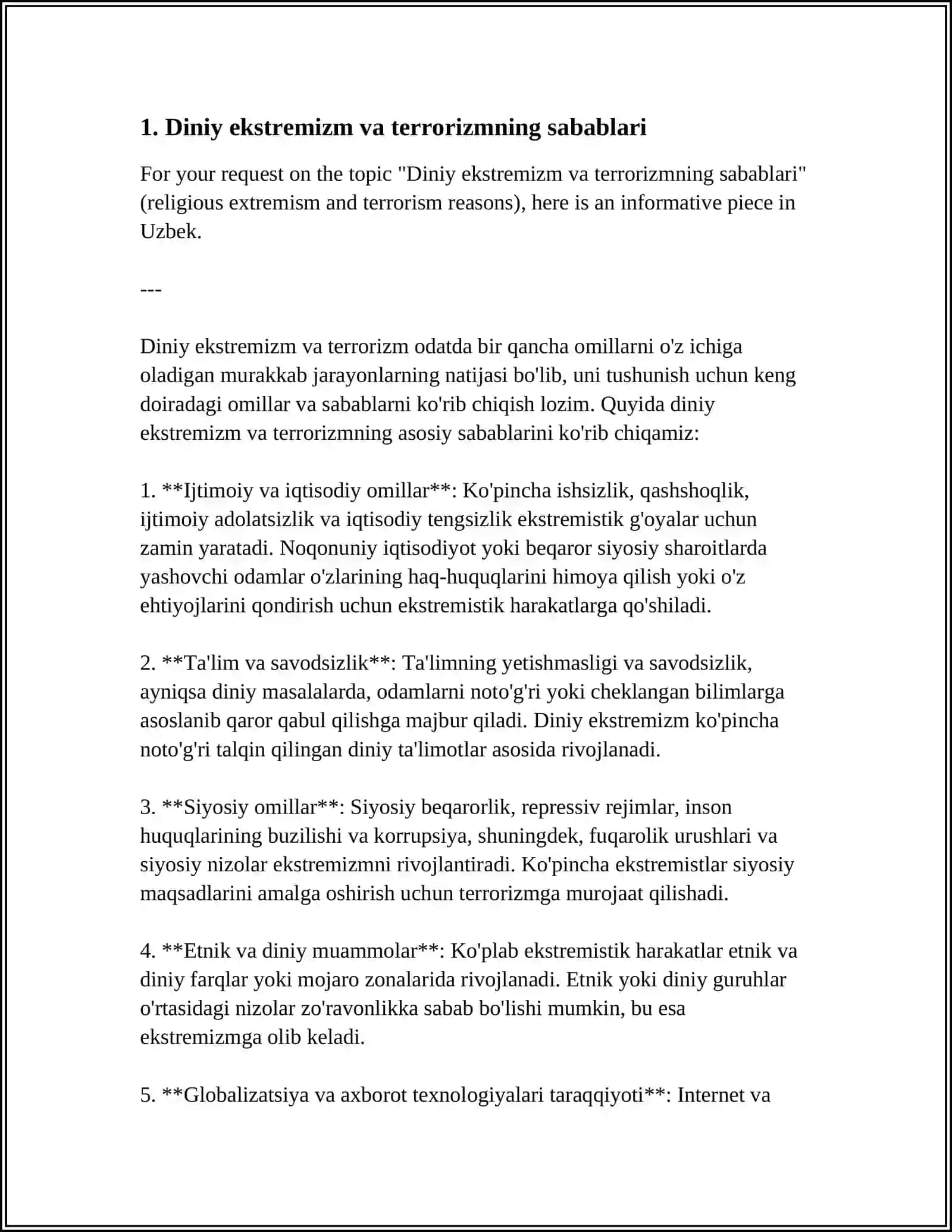 DINIY EKSTREMIZM VA TERRORIZM: MAFKURA VA AMALIYOT, QARSHI KURASH STRATEGIYASI 4