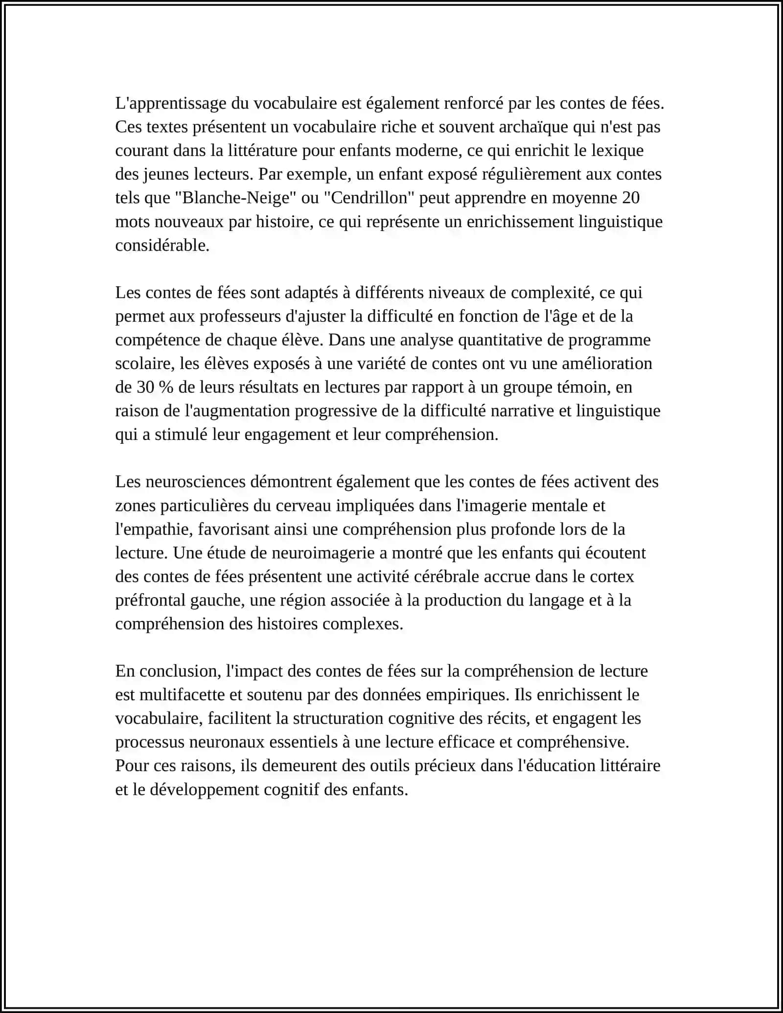 AMÉLIORER LES COMPETENCES EN LECTURE GRÂCE Â DES HISTOIRES COURTES DE FÉES Á LʼÉCOLE SUPÉRIEURE 4