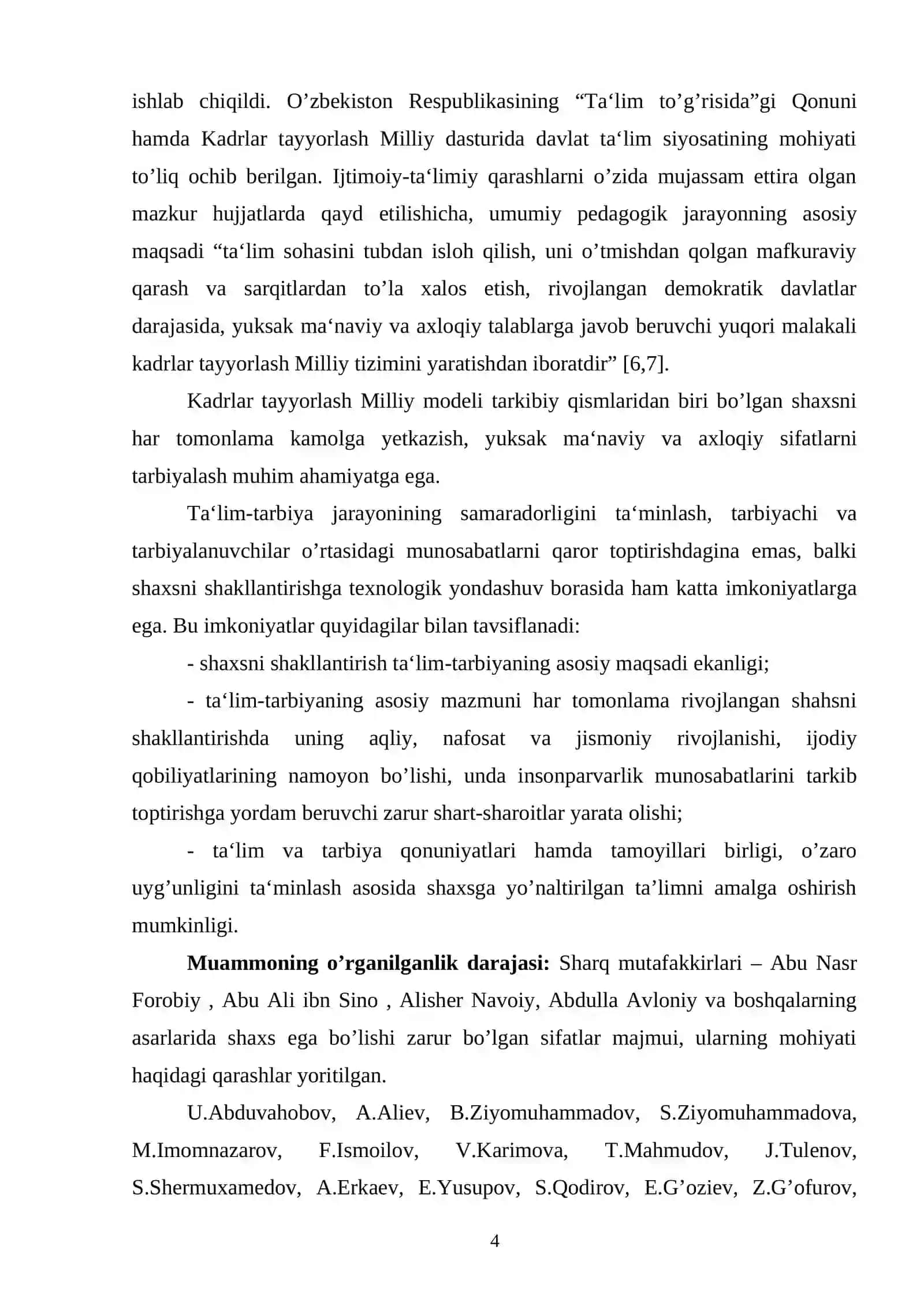 Maktabgacha yoshdagi bolalarni shaxsga yo’naltirilgan ta’lim asosida tarbiyalash texnologiyasi 4