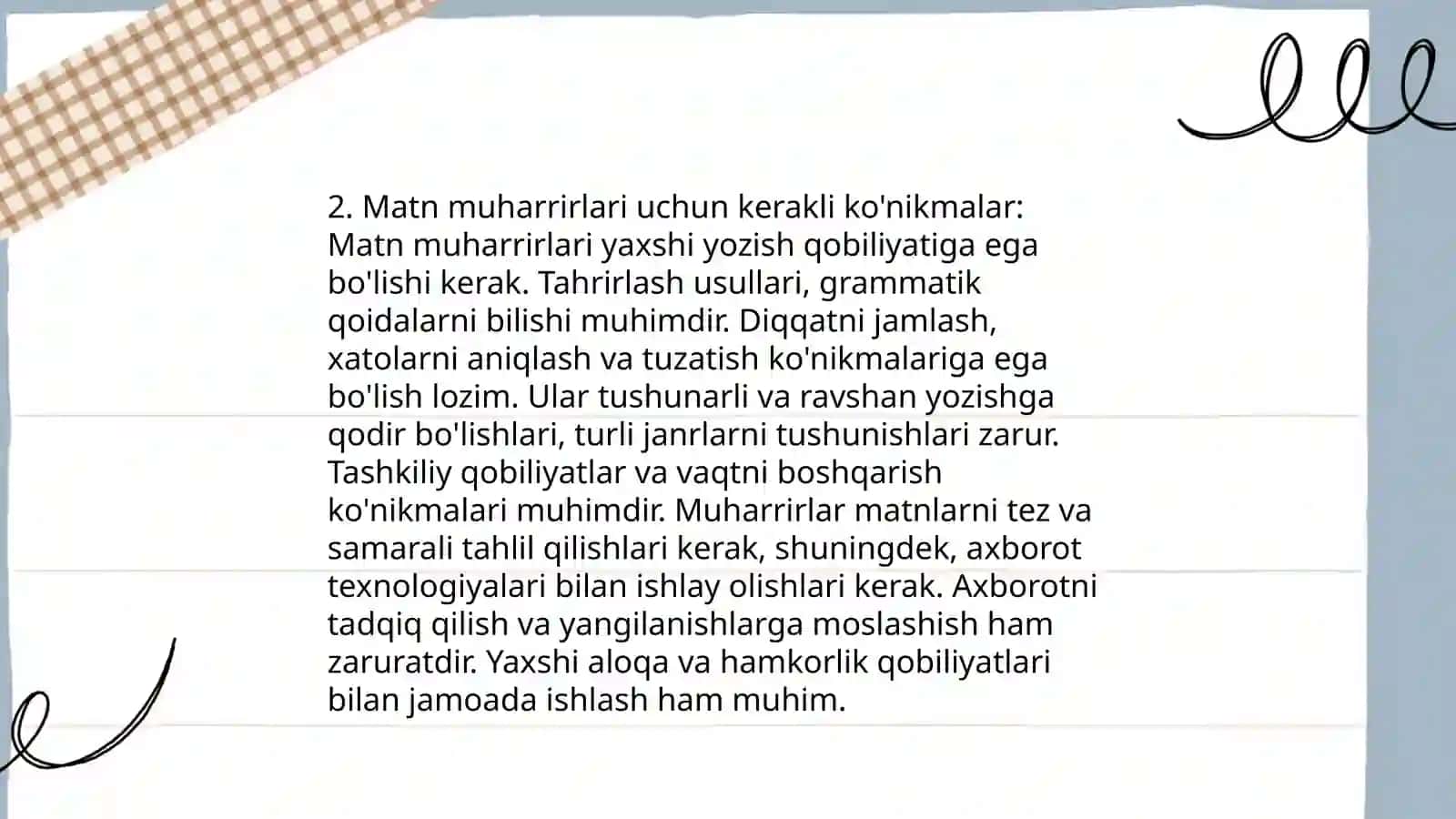 Matn muharrirlarining vazifalari va imkoniyatlari 4