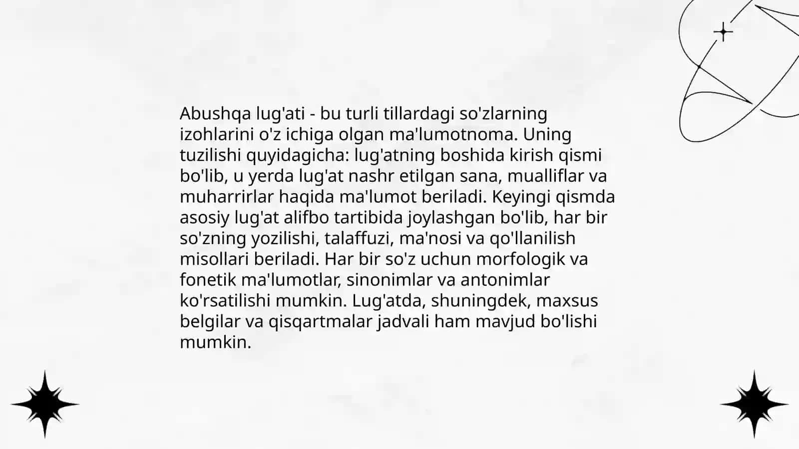 Abushqa lug'ati 4