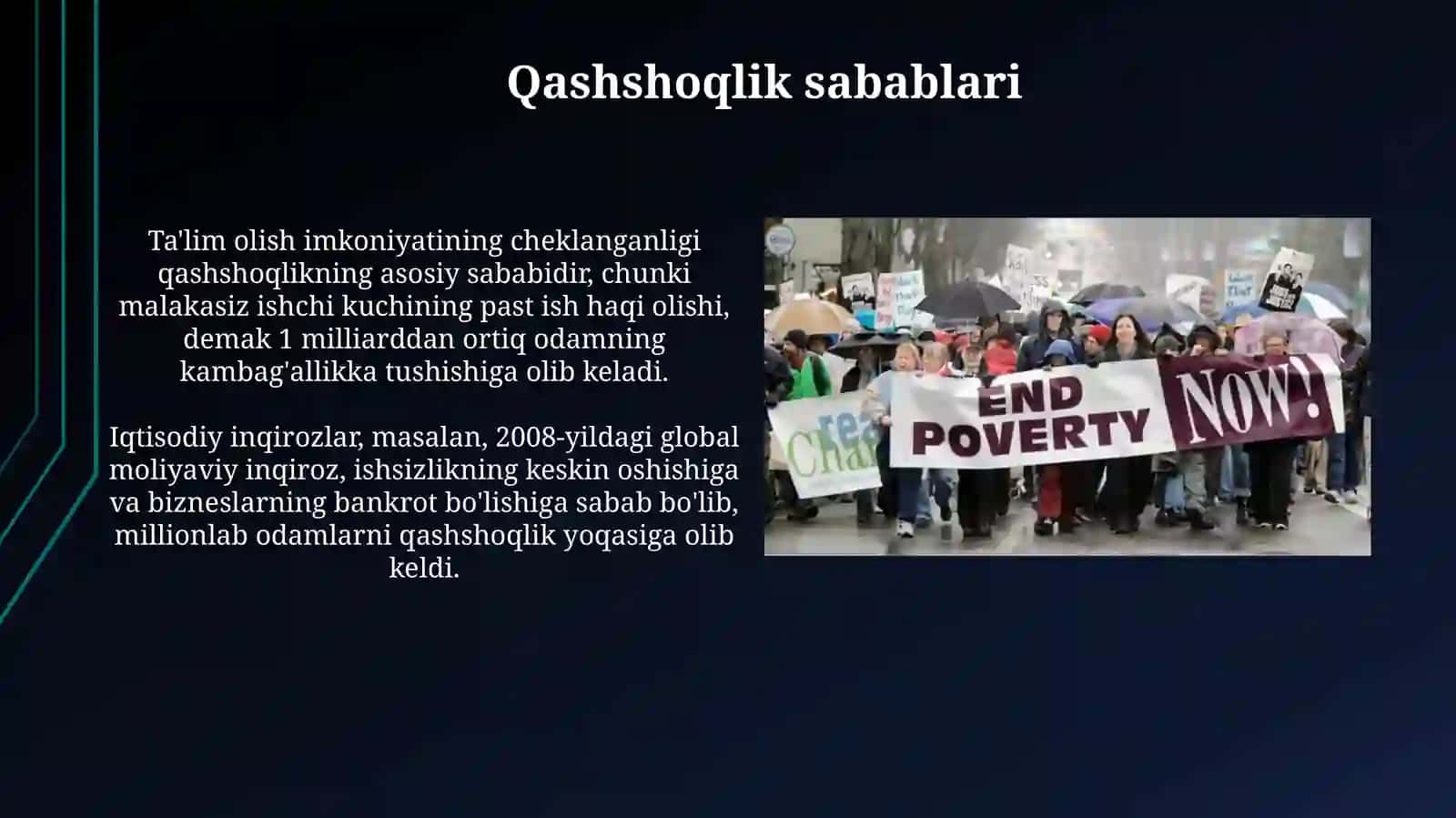 Kambagʻallikni qisqartirish. Kambag'allikni qisqartirishdagi choratadbirlar 4