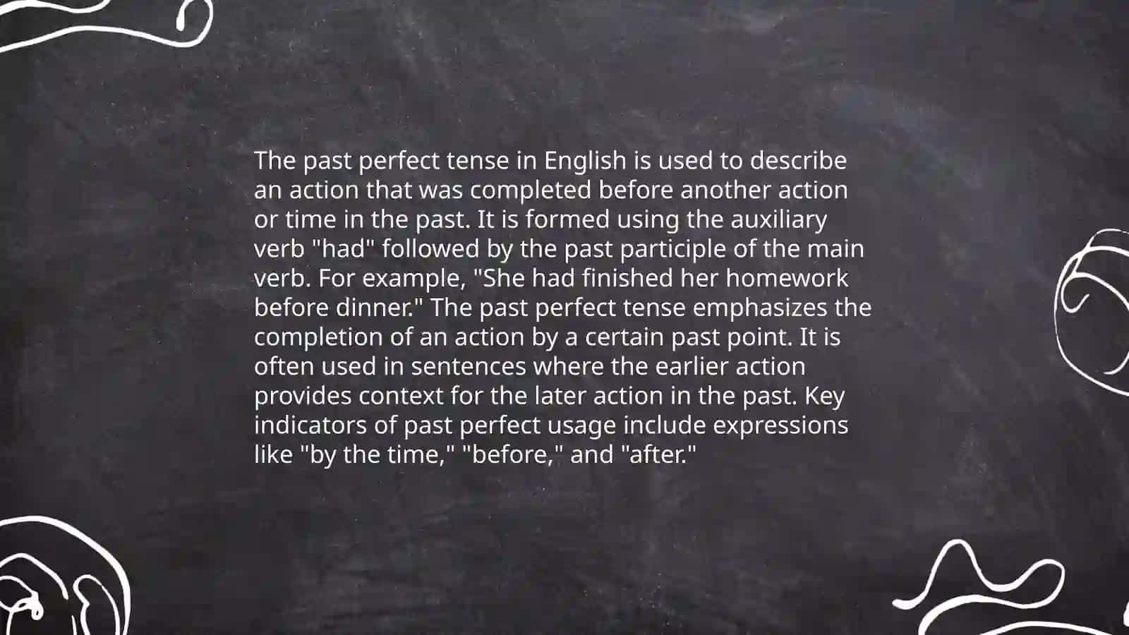 Past Perfect Tense 4