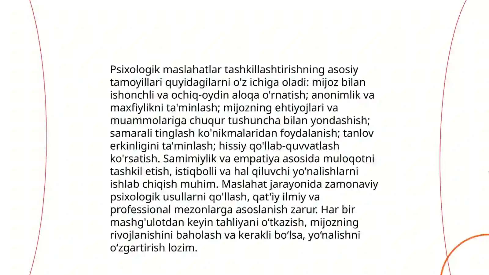 Rivojlanishida nuqsoni bor bolaga psixologik-pedagogik yordam berish tizimida psixologik maslahatlar tashkil etish 4