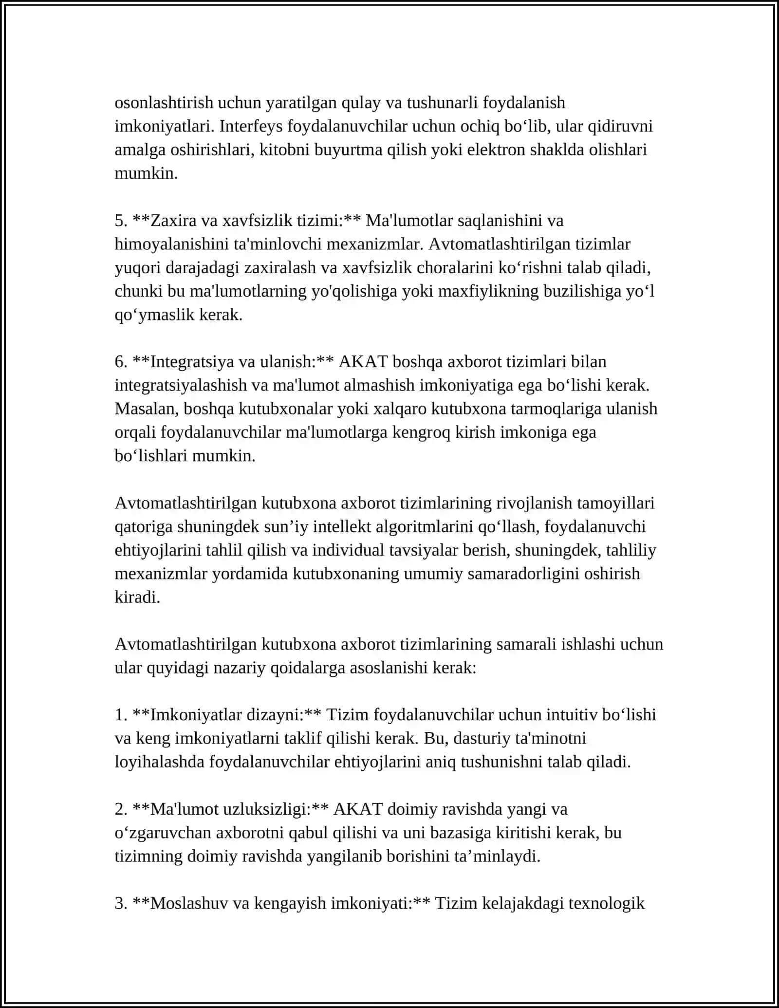 AVTOMATLASHTIRILGAN KUTUBXONA AXBOROT TIZIMLARI 4
