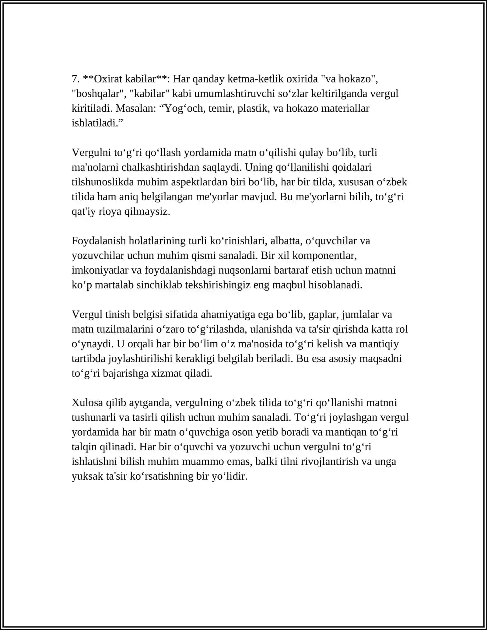MATNLARNI PUNKTUATSION JIHATDAN TAHLIL QILISH 4