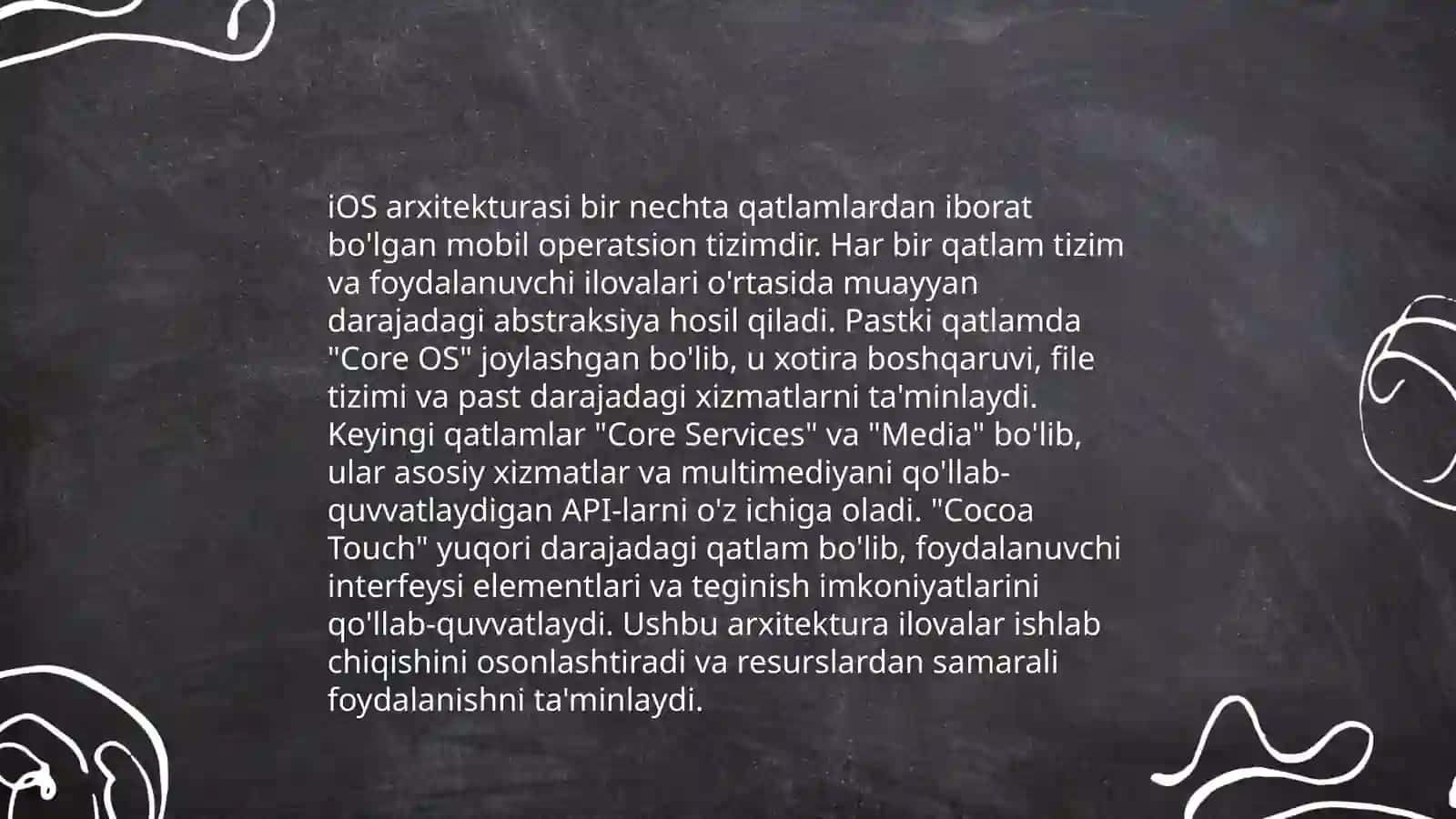iOS operatsion tizimlarining rivojlanishi va ishlash printsipi 4