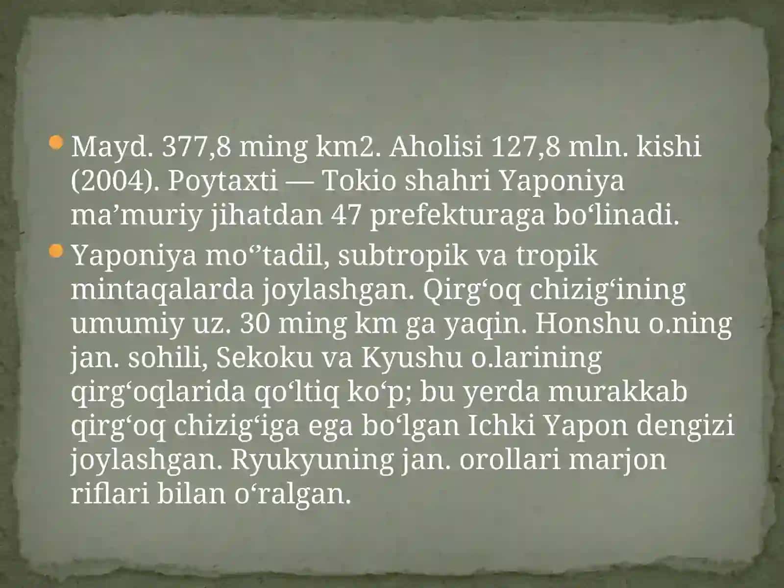 Yaponiya qishloq xo’jaligi va sanoati 4