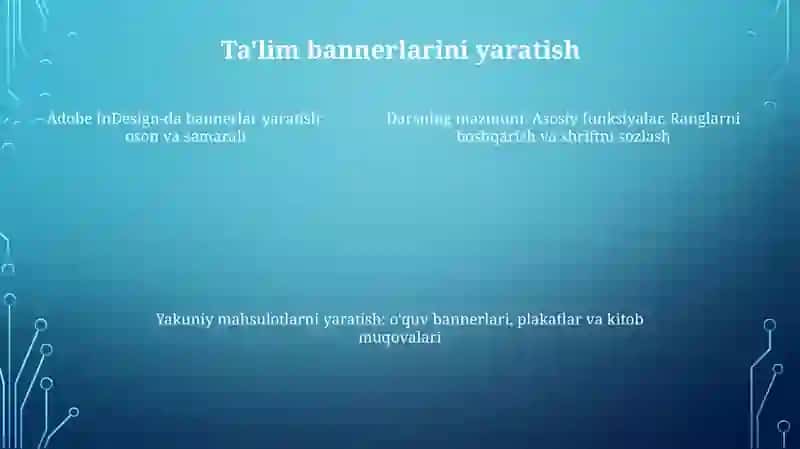 Adobe Indesign Dasturi Imkoniyatlari Bilan Tanishish 4