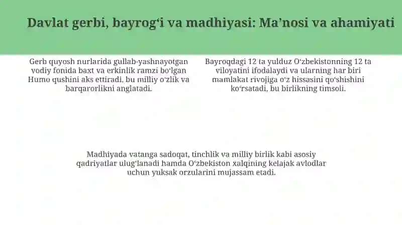 Oʻzbekistonning davlat ramzlari 4