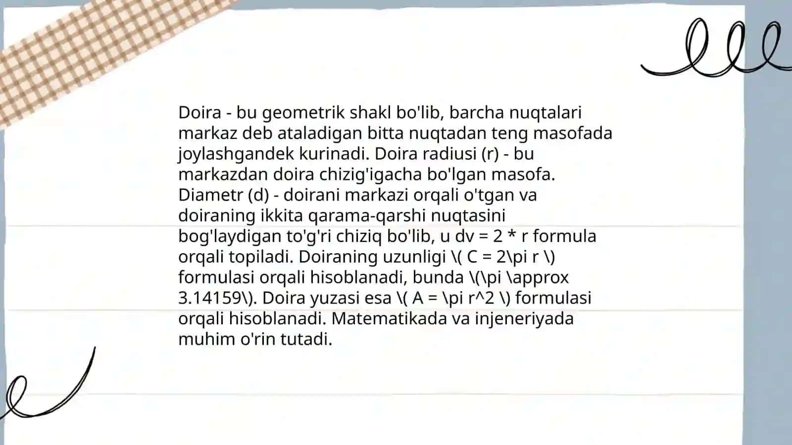Aylana va doira 4