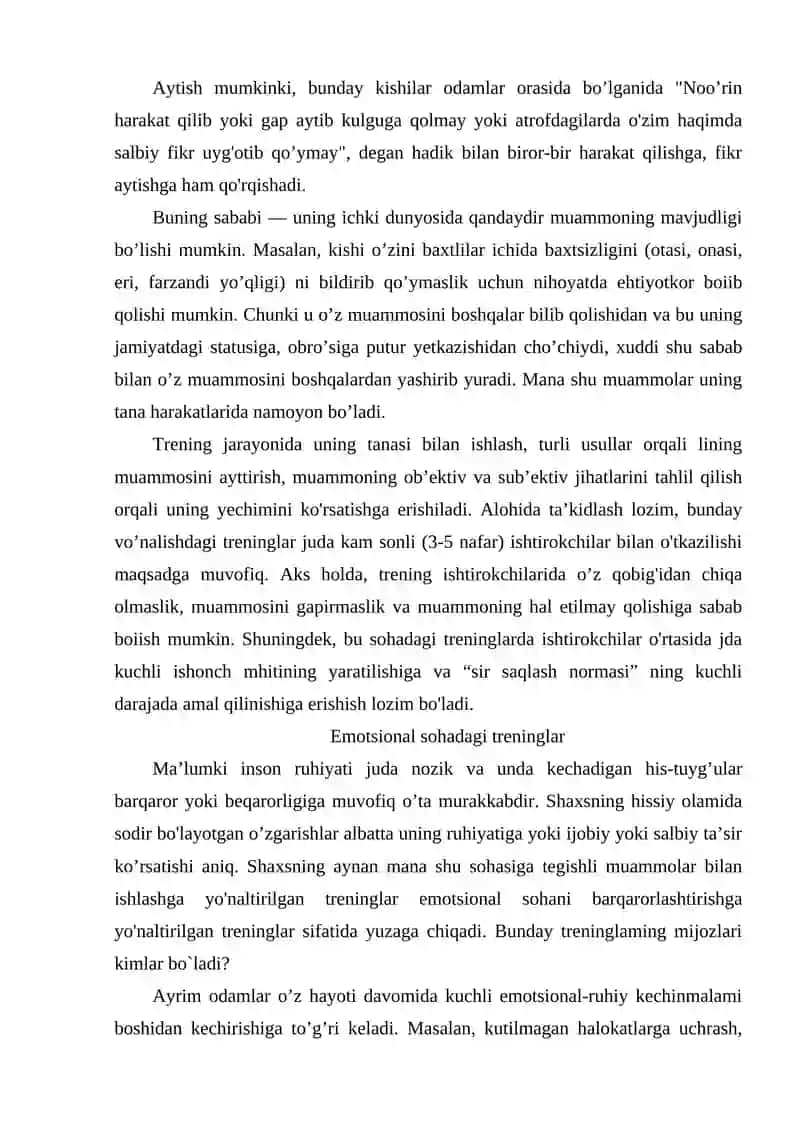 STRESSNI KAMAYTIRUVCHI PSIXOLOGIK TRENING TEXNIKALARI 4