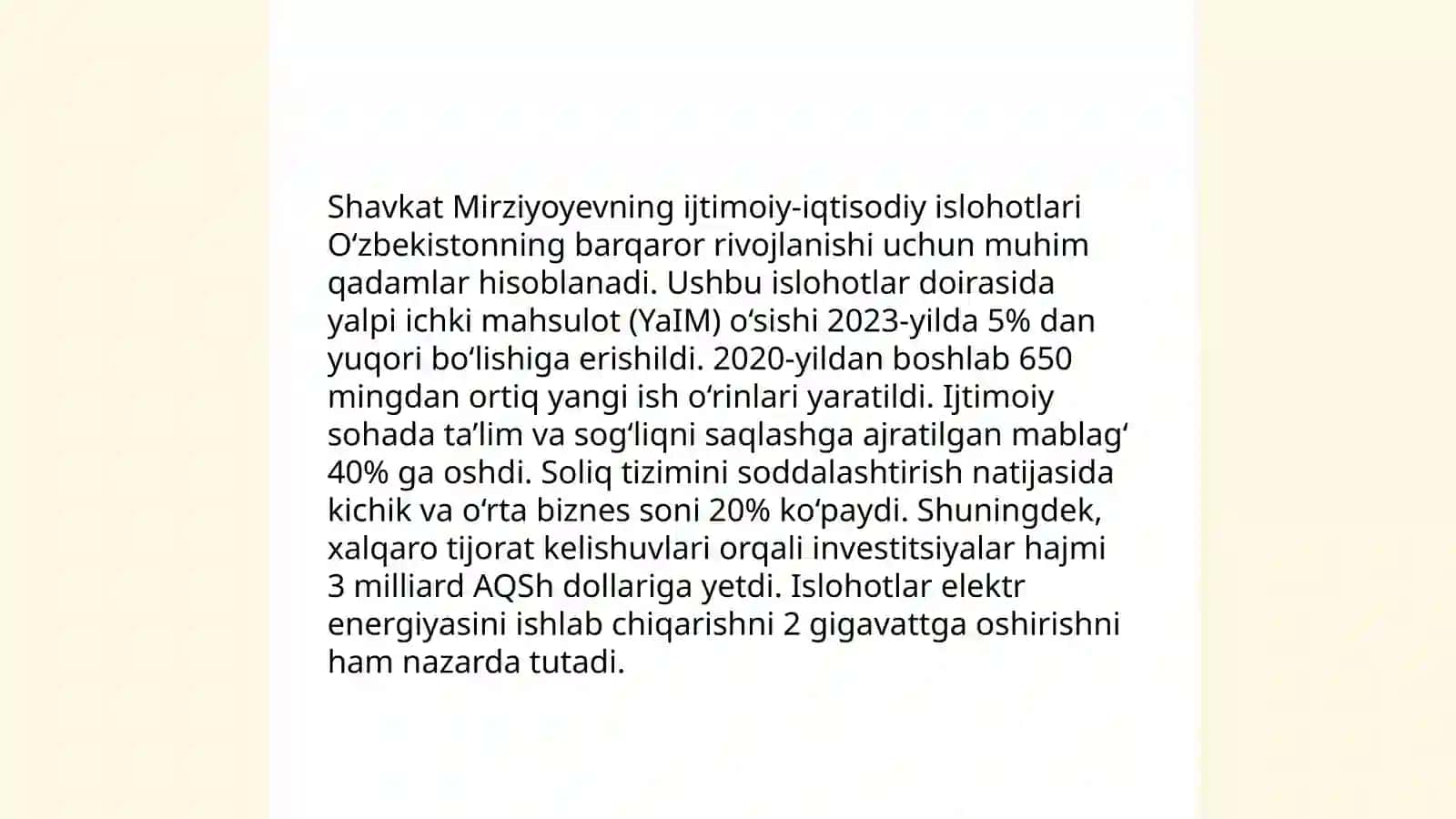 O'zbekiston-2030 strategiyasi va prezident Sh. Mirziyoyev asarlari asosida milliy va xorijiy tajribani qiyoslash 4
