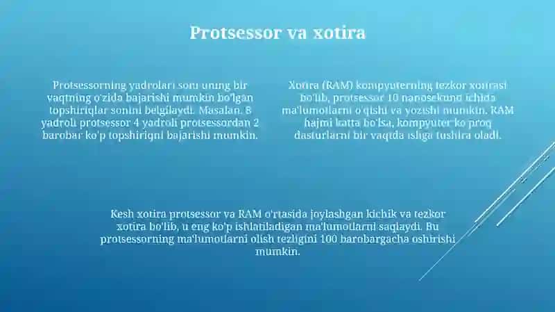 Shaxsiy kompyuterning tuzilishi va arxitekturasi 4