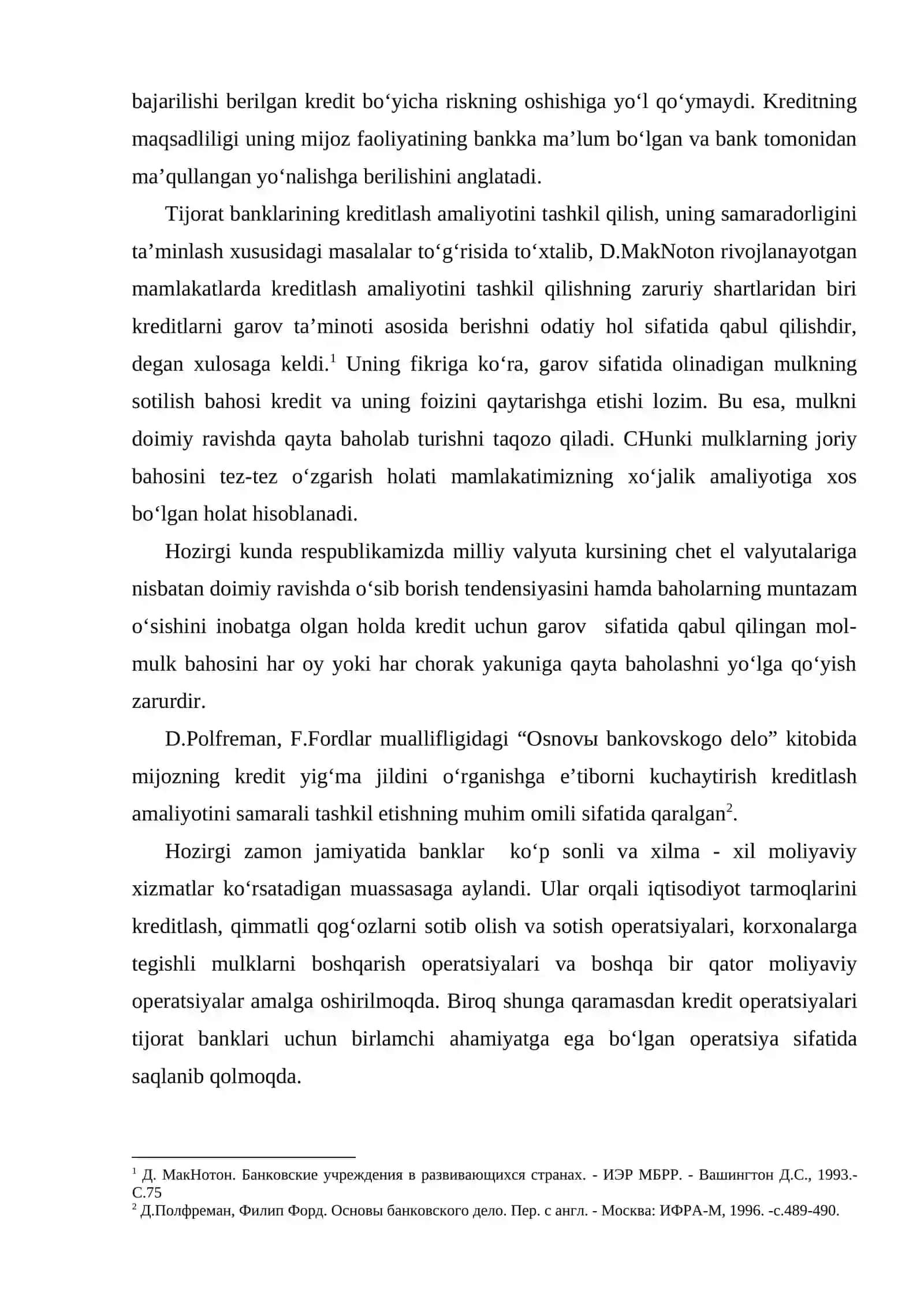 Kreditlashni tashkil etish asoslari 4