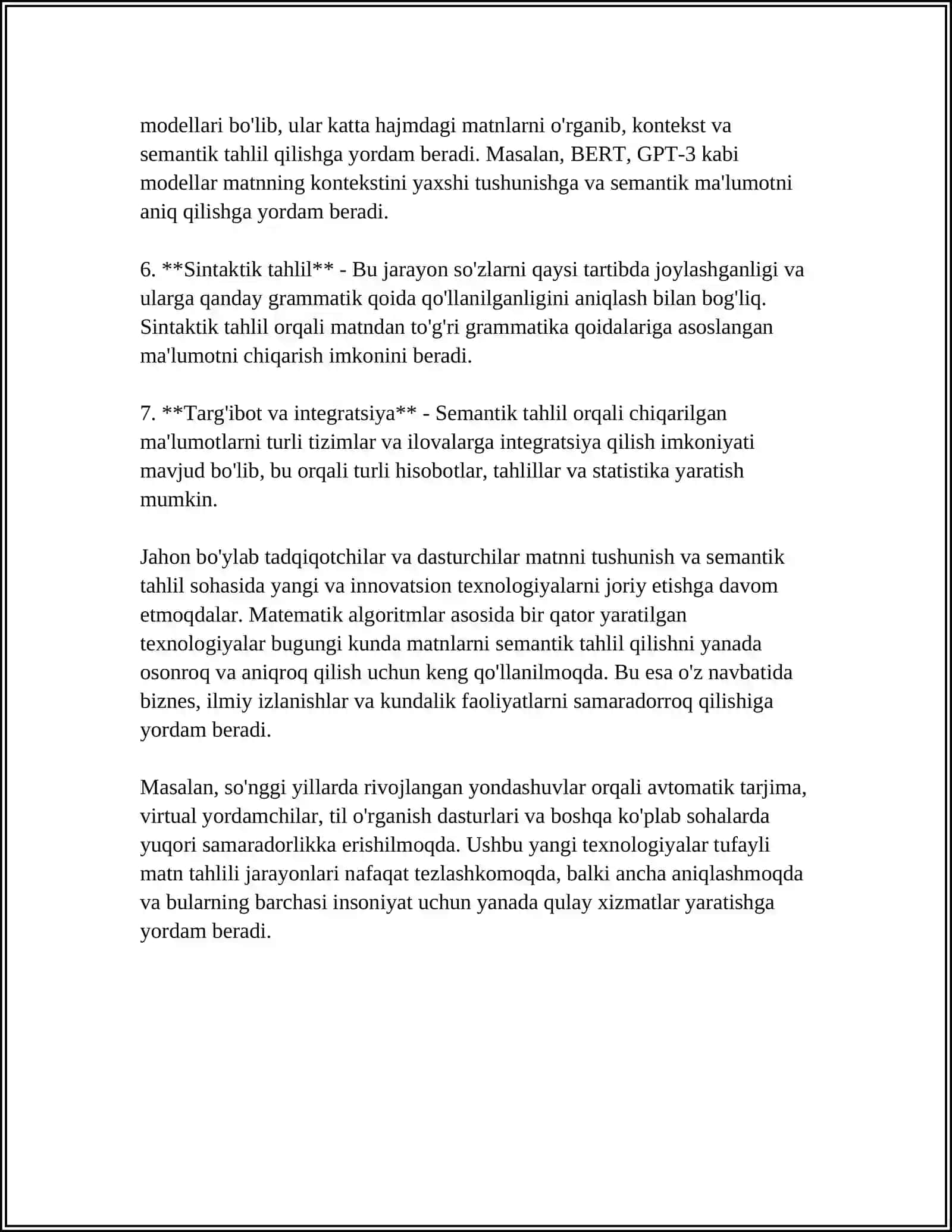 SEMANTIK ANALIZGA ASOSLANGAN QIDIRUV TIZIMI 4