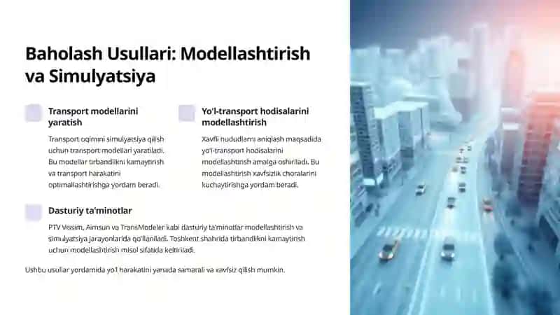 Yo'l Muhandislik Jihozlarini Samaradorligini Baholash 4