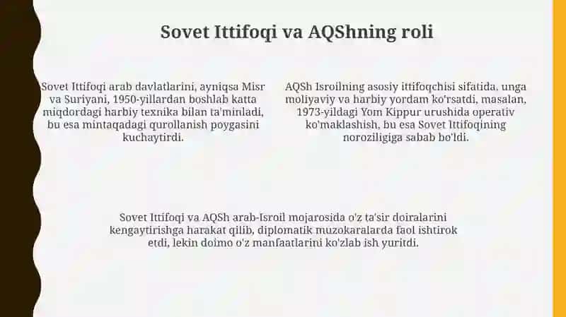 Arab-Isroil urushlari davrida xalqaro munosabatlar 4