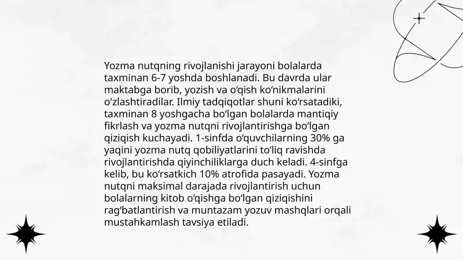 Og'zaki va yozma nutq shakllantirish 4