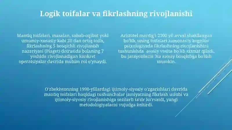 Falsafa kategoriyalarining tansifi va ularning rivojlanish jarayonlaridagi roʻli 4