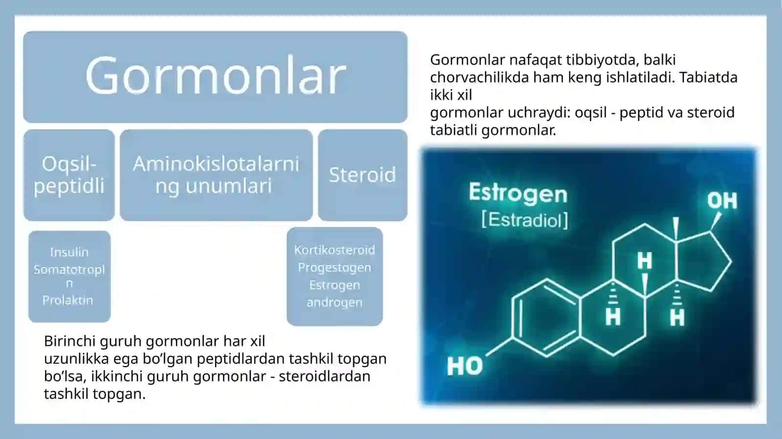 Gormonlar va ularning tuzilishi va funksiyalari.  Fermentlarning hujayrada joylashuvi Nukletoidlarning tuzilishi va funksiyalari 4