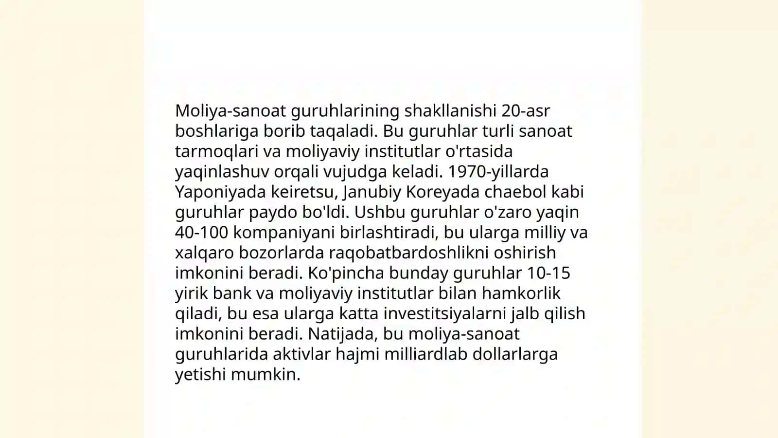 Xalqaro moliya tizimida moliya-sanoat guruhlari 4
