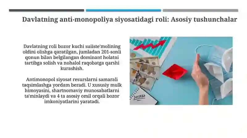 Anti-monopoliya siyosati va raqobatning ahamiyati 4