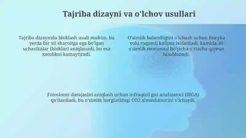 Vegetasion tajribalarolib borish uslubiyati 4