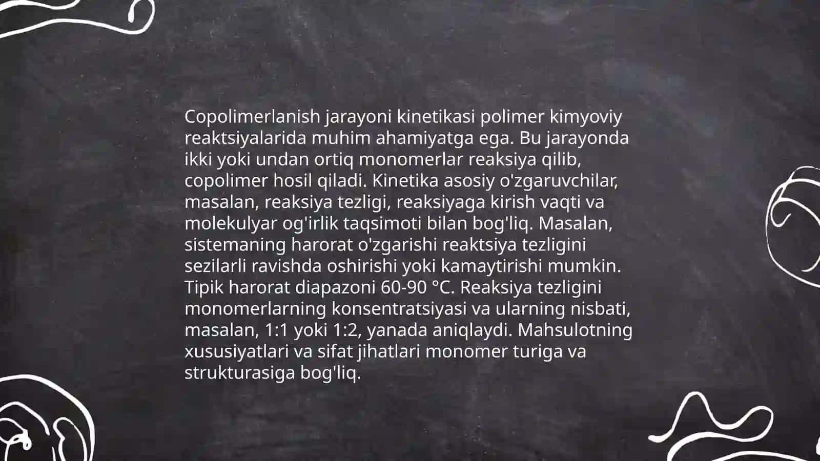 Sopolimerlanish konstantalarini hisoblash usullari 4