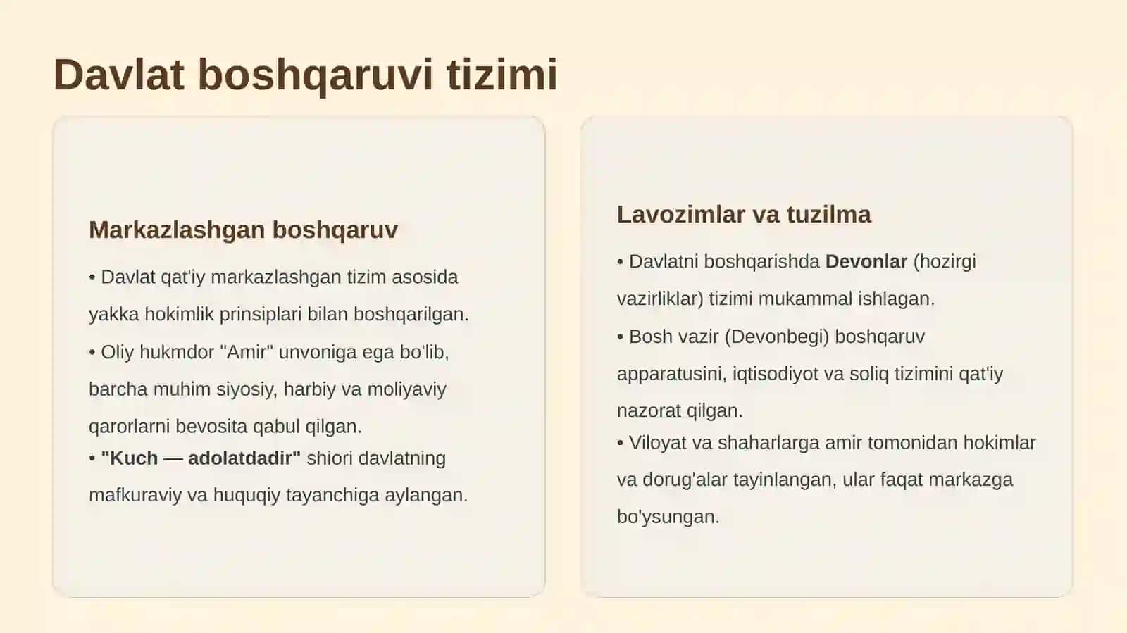 Amir Temur va uning davlat boshqaruvi 4
