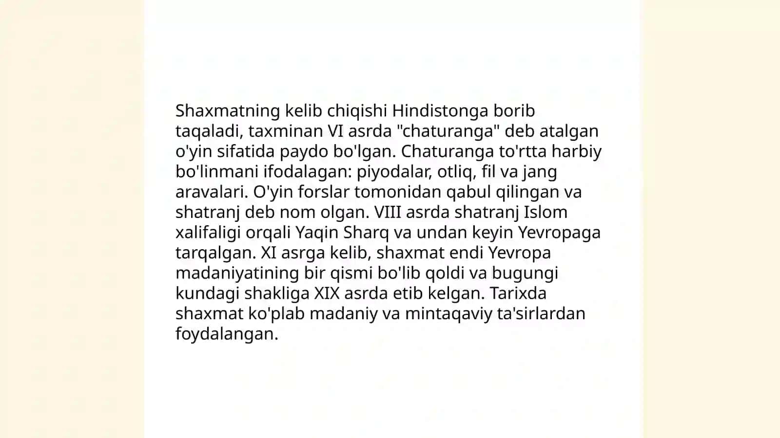 Shaxmat o’yinining tarixi va qoidabozligi 4