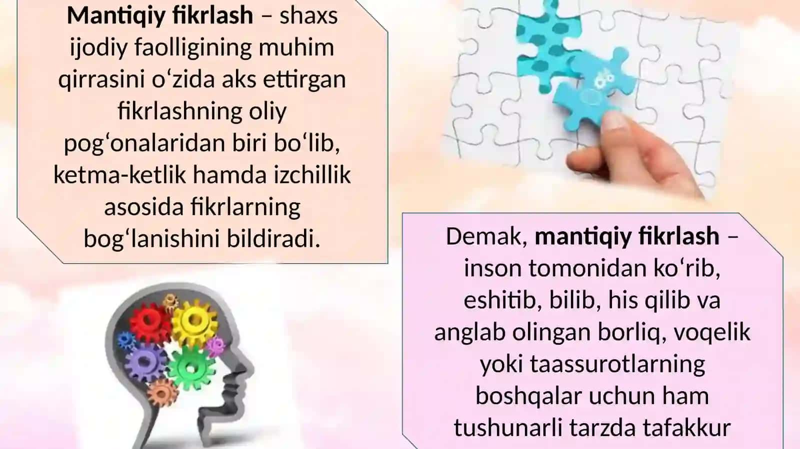 Mantiqiy fikrlash tushunchasi va psixologik asoslari 4
